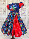 PREORDER - Christmas Globes - Peek-a-Boo Dress - PANEL OPTION