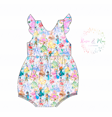 PREORDER - Whimsical Princesses - Bubble Romper