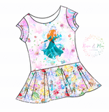 PREORDER - Whimsical Princesses - Isla Tunic w/PANEL - Brave Princess