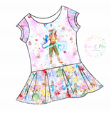 PREORDER - Whimsical Princesses - Isla Tunic w/PANEL - Dragon Princess