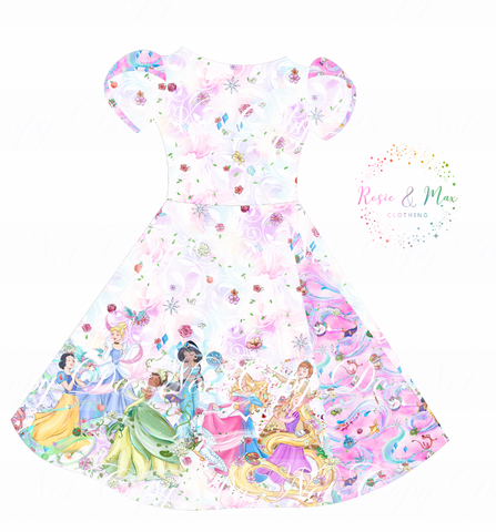 PREORDER - Whimsical Princesses - Peek-a-Boo Dress