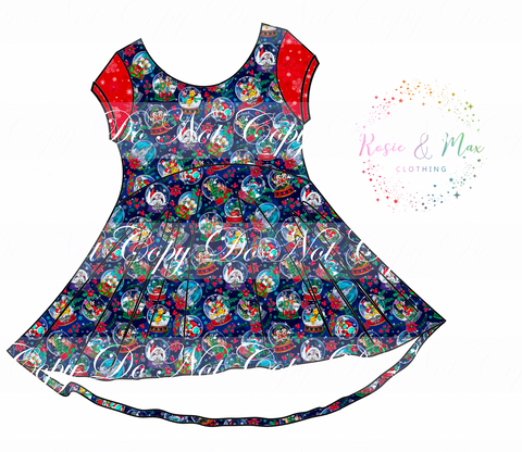 PREORDER - Christmas Globes -  Luna Dress