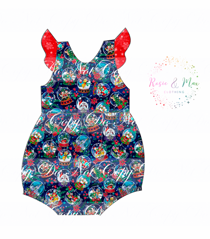 PREORDER - Christmas Globes - Bubble Romper