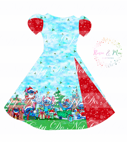 PREORDER - 626 Christmas - Peek-a-Boo Dress
