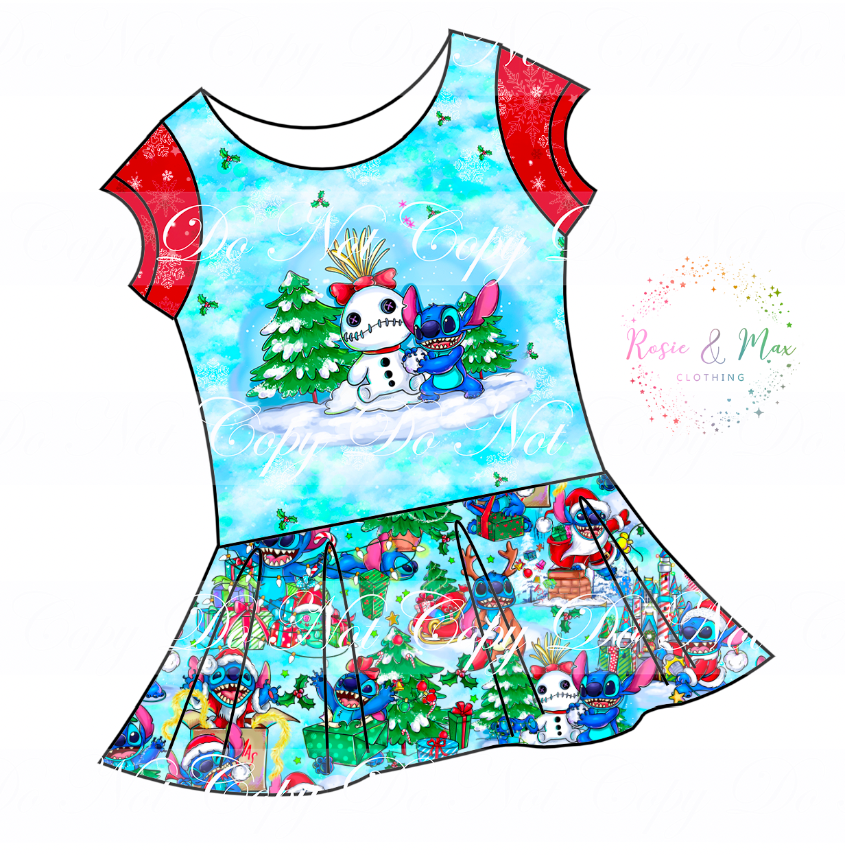 ワンピース Square SilhouetteTailor Tunic PREORDER - 626 Christmas - Isla Tunic w/PANEL - Explain