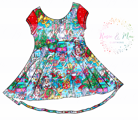 PREORDER - Magic Kingdom Holiday Cheer -  Luna Dress