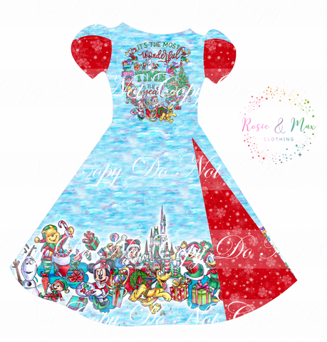 PREORDER - Magic Kingdom Holiday Cheer - Peek-a-Boo Dress