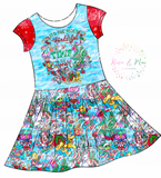 PREORDER - Magic Kingdom Holiday Cheer - Isla DRESS w/panel