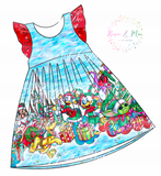 PREORDER - Magic Kingdom Holiday Cheer -  Border Dress