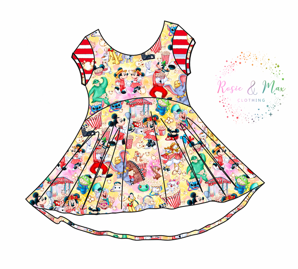 PREORDER - Poppin' Down Mainstreet - Luna Dress - Main