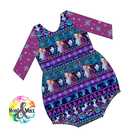 PREORDER - Christmas Sweater - Ice Sisters - Bubble Romper