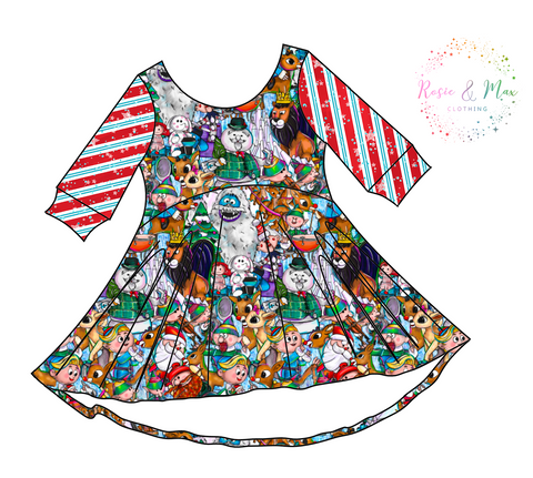 PREORDER - Red Nosed Reindeer - Red -  Luna Dress