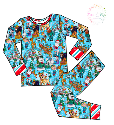 PREORDER - Red Nosed Reindeer - Blue - Lounge Set